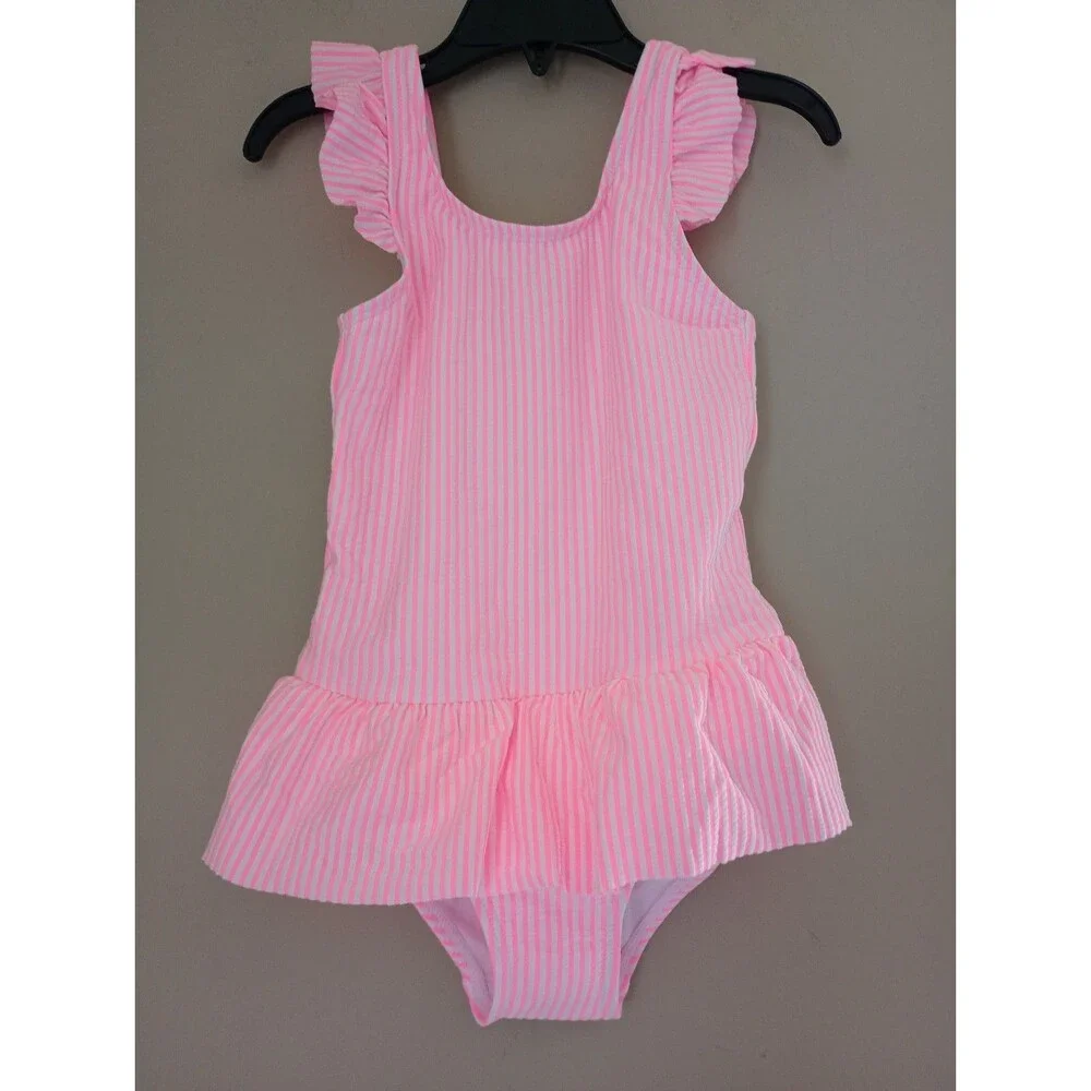 NWT Lizens Neon Pink Swimsuit Size 5T-6T